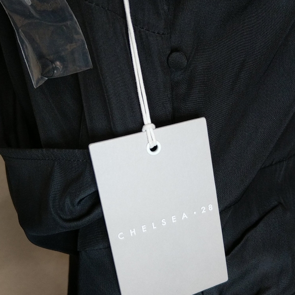 NWT Chelsea 28 Black Satin Cami Tank Top in XL - Picture 7 of 8